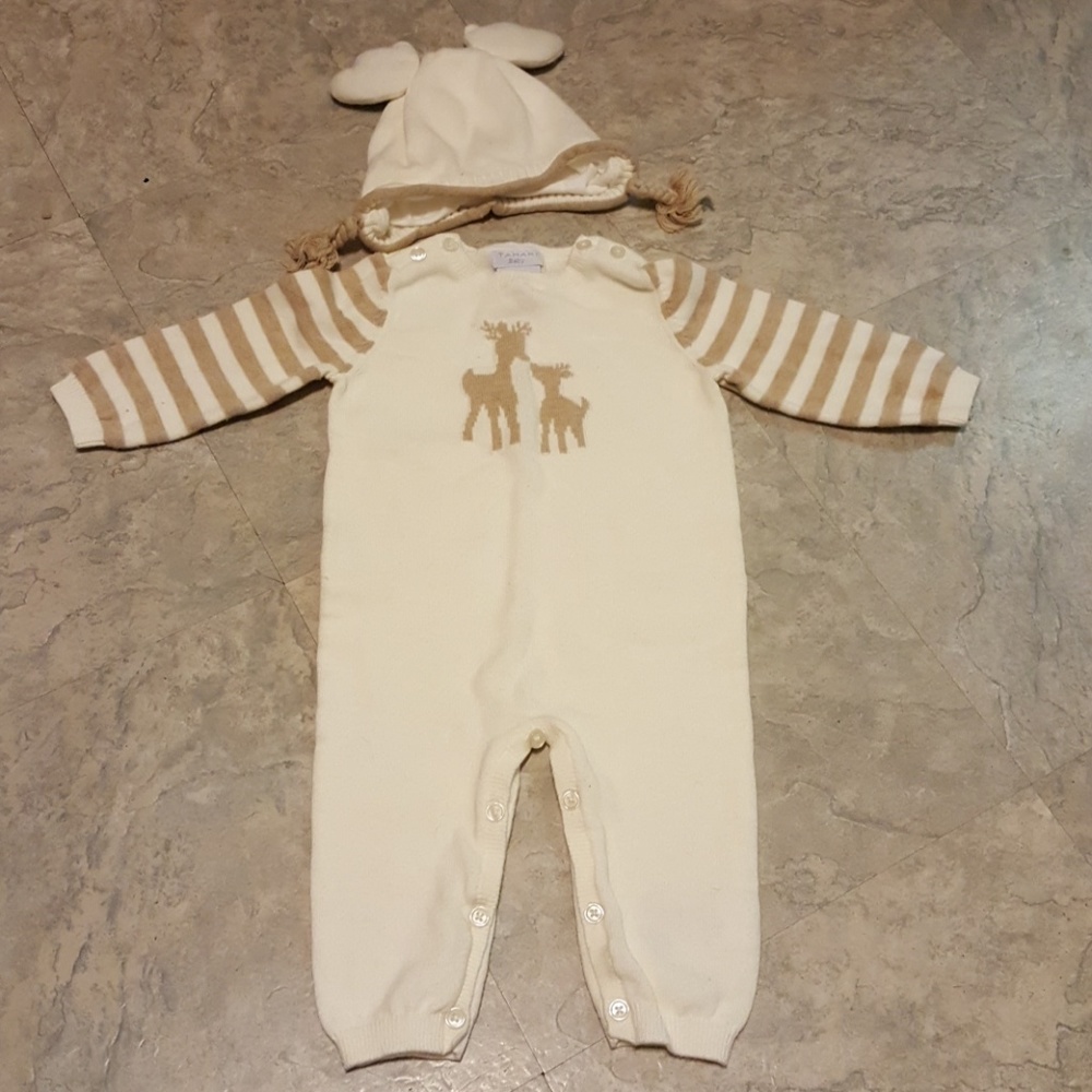 One piece outfit with hat brand new with out tags